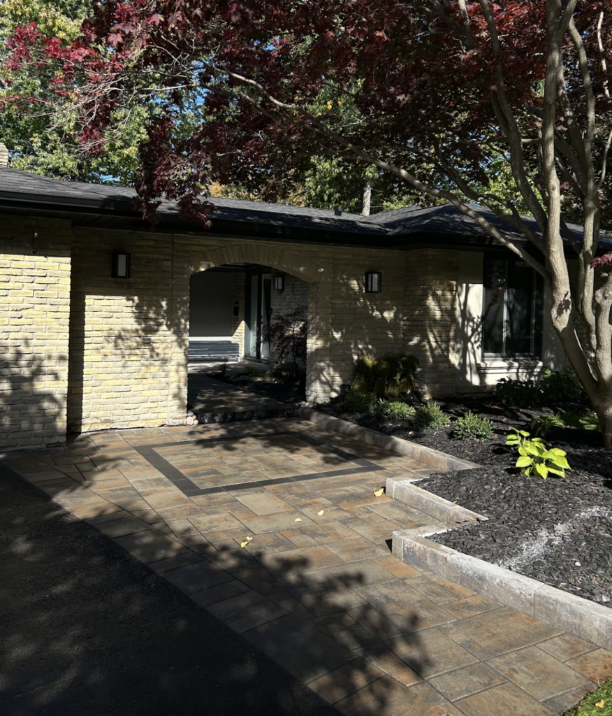 Front Yard Interlock and Japanese Garden in Mississauga